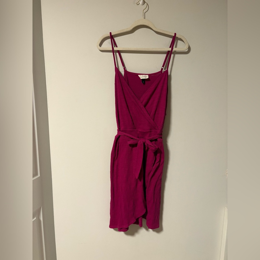 Universal Thread Hot Pink Fuchsia Wrap Dress XL